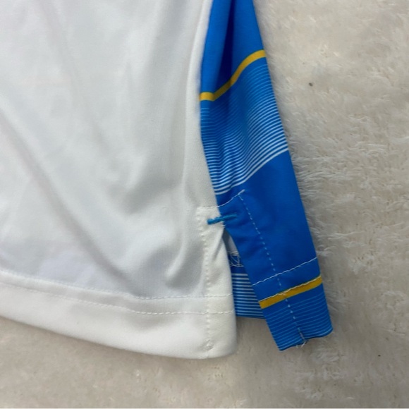 NWT Gleneagles Greg Norman Play Dry Golf Polo Shirt Mens XXL 2XL White Stripe - Picture 10 of 14